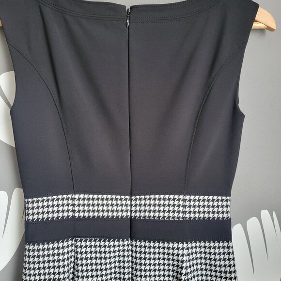 WHBM Color Block Houndstooth Sheath Dress - Picture 3 of 8